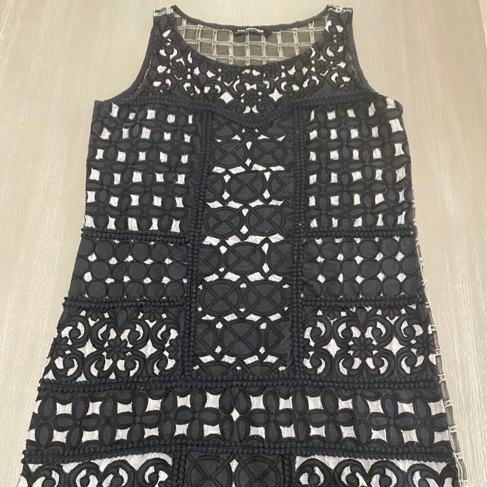 Black Little Dress - Mini by designer Kas New York with See-thru back Size M